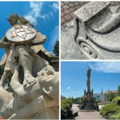 MESTO PRIEVIDZA: Trojičný stĺp na Námestí slobody zdroj: Archív mesta Prievidza